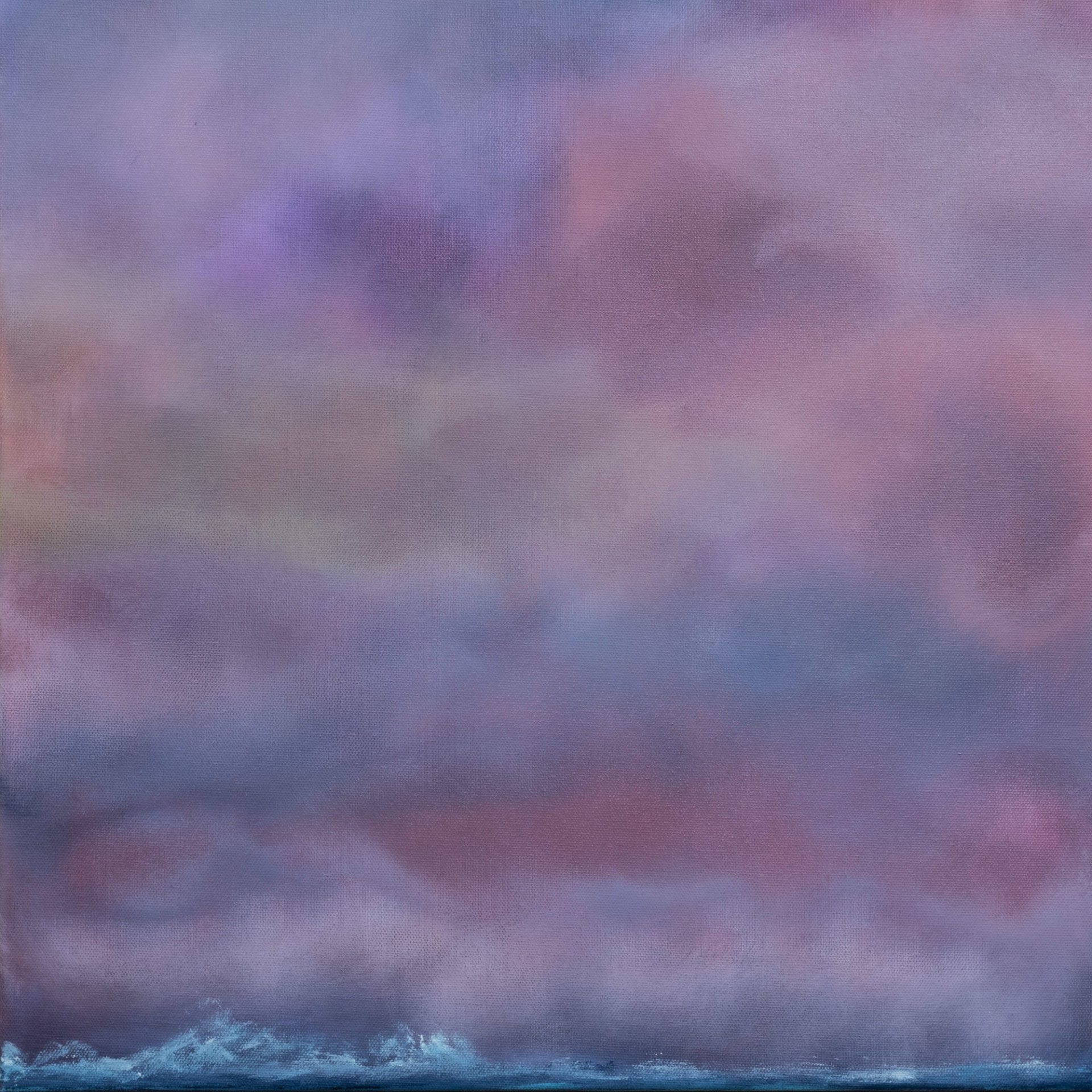 stormy sea abstract art on canvas for sale UK Purple pink sunset colours