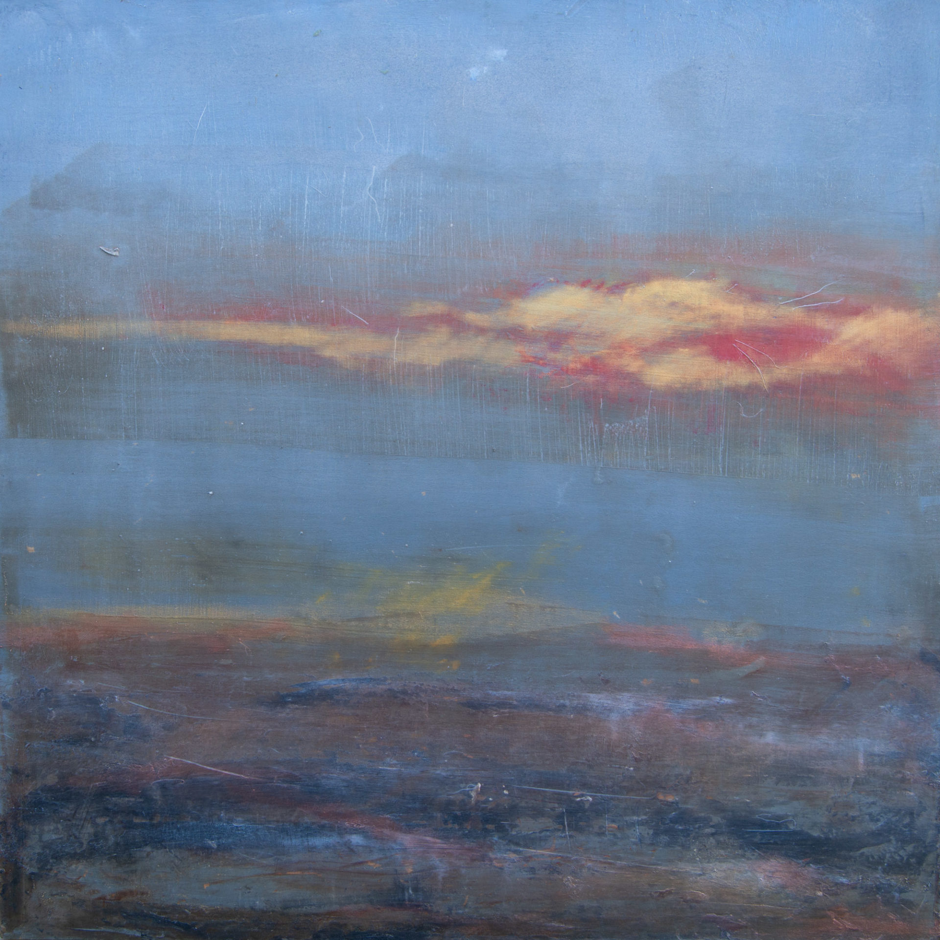 Abstract landscape sunset UK artist