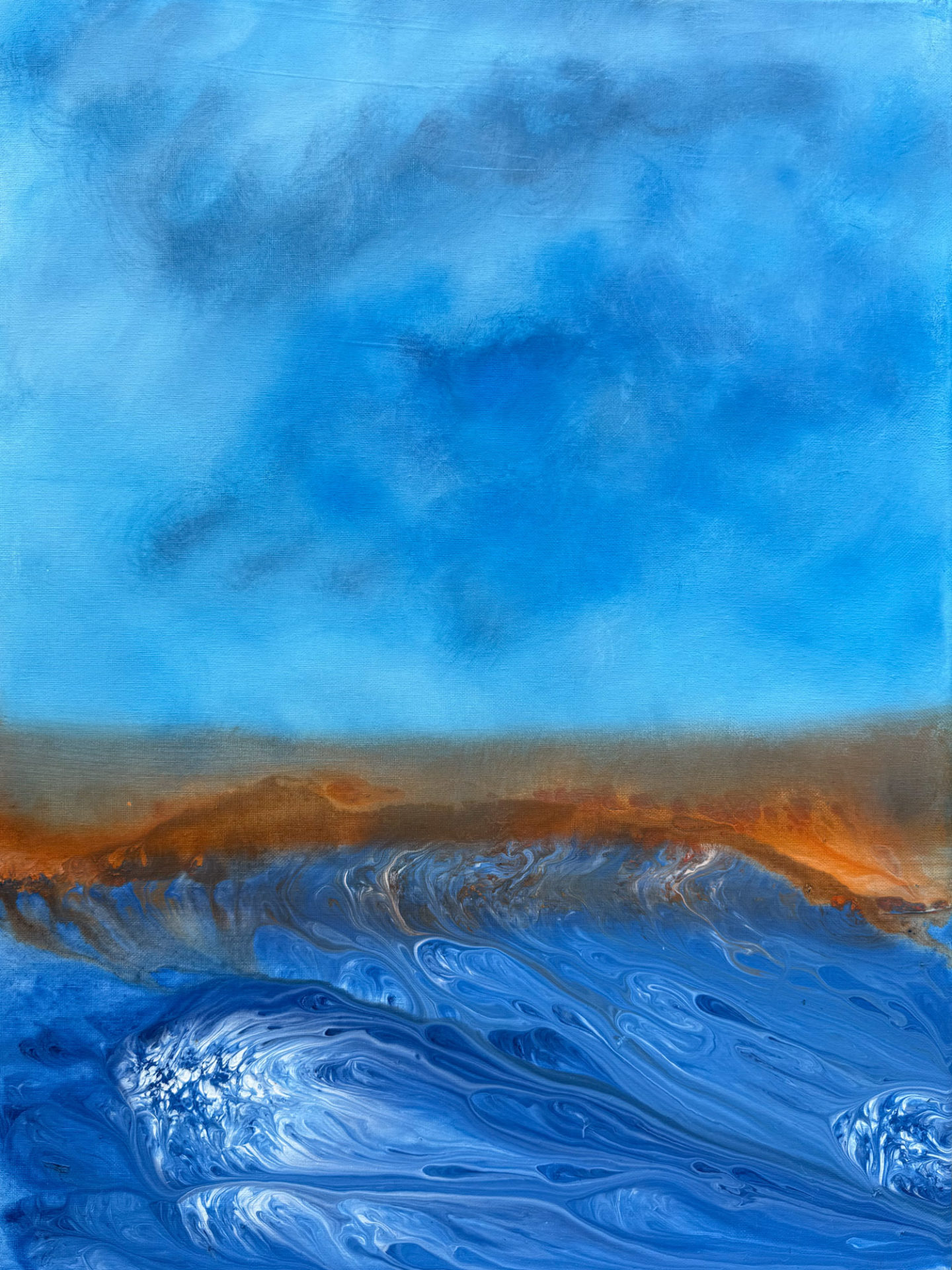sunrise sunset original painting UK ARTIST modern contemporary art
